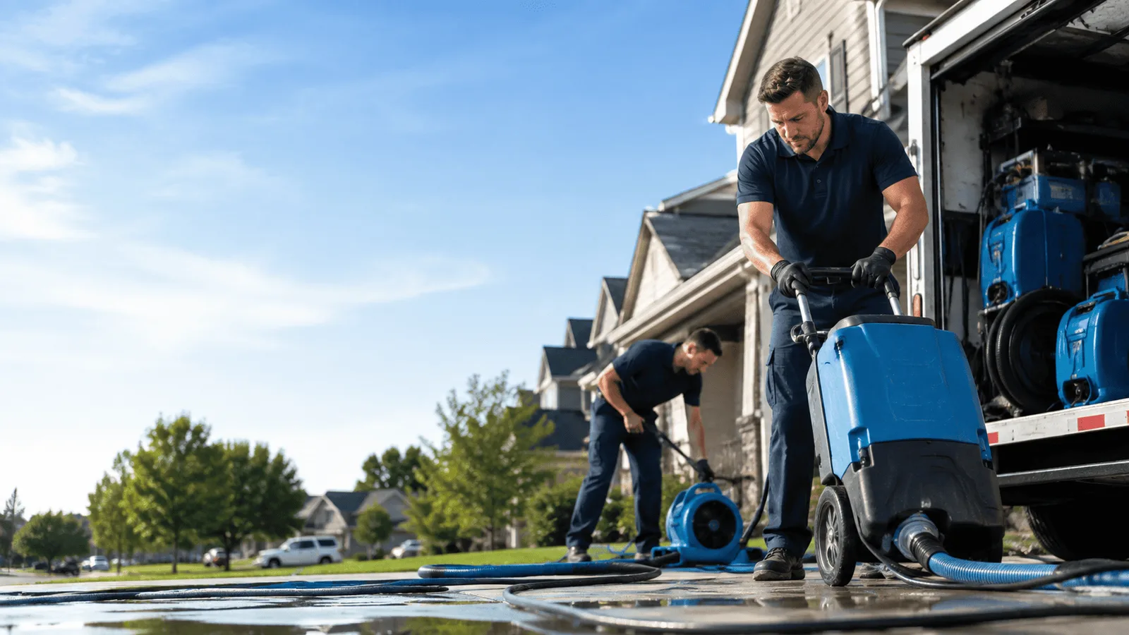 Dehumidification being performed in Houlton, ME
